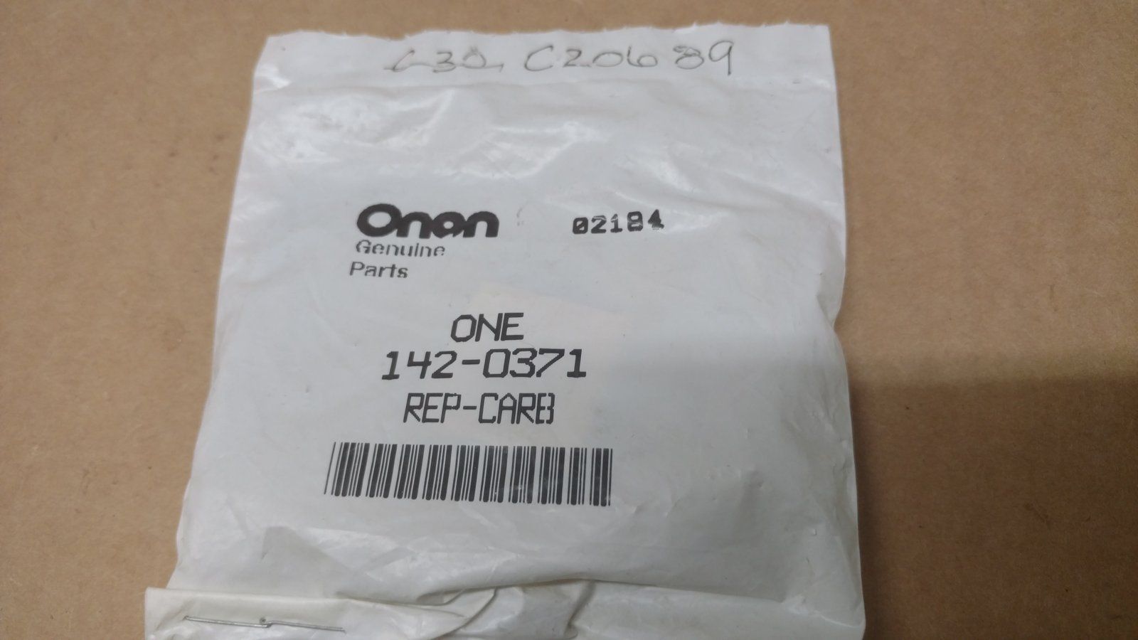 C20689 CARB KIT ONAN 142-0371 - Ingersoll/Case Tractor Part