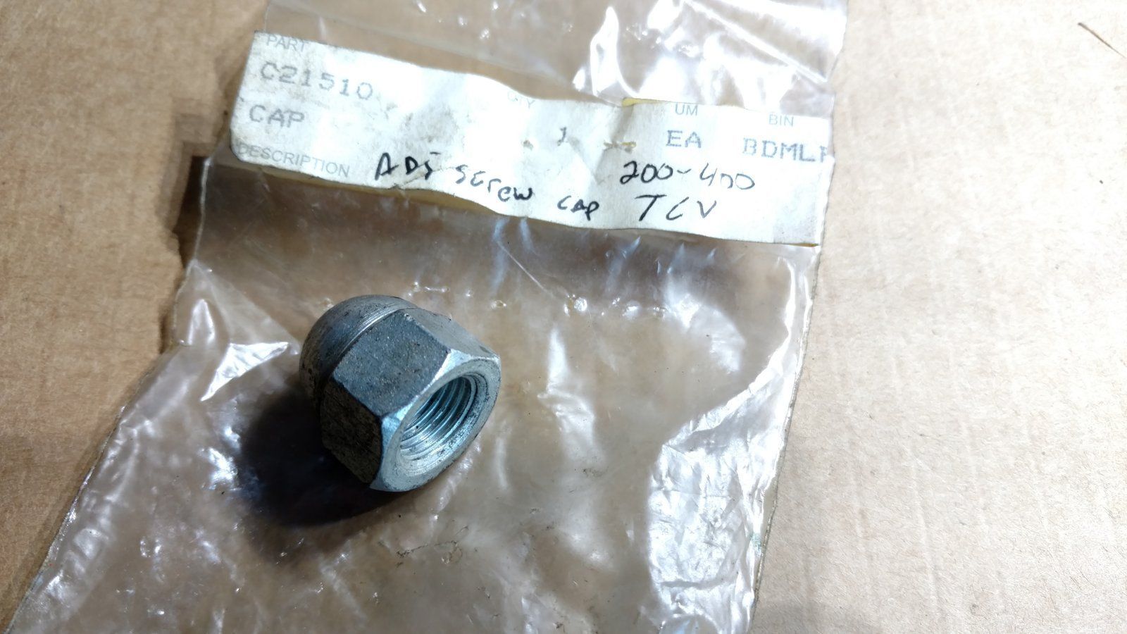 C21510 CAP - TCV ADJUSTMENT SCREW C26666 - Ingersoll/Case Tractor Part