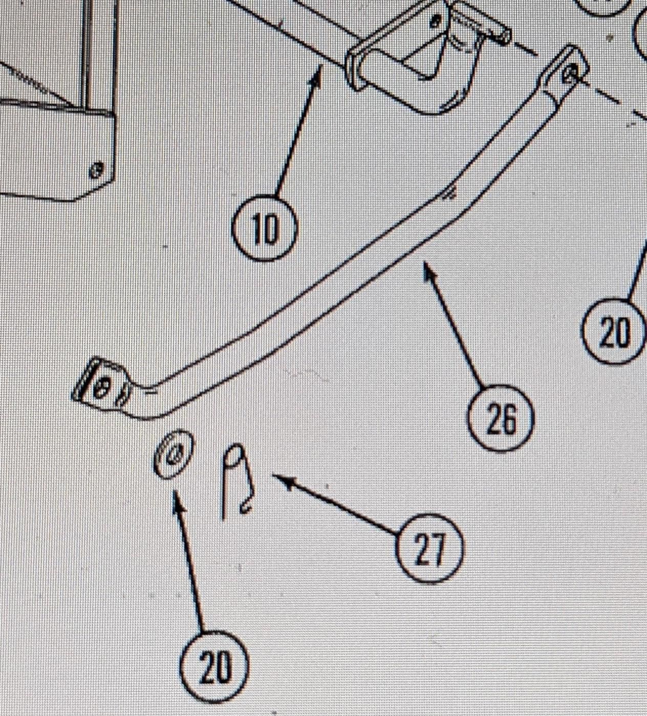 C22024 PIPE - LIFT (H50/54 BLADE) - Ingersoll/Case Tractor Part
