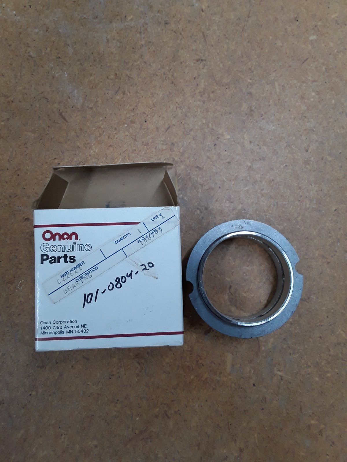 C22621 ONAN 101-0804-20 BEARING - Ingersoll/Case Tractor Part