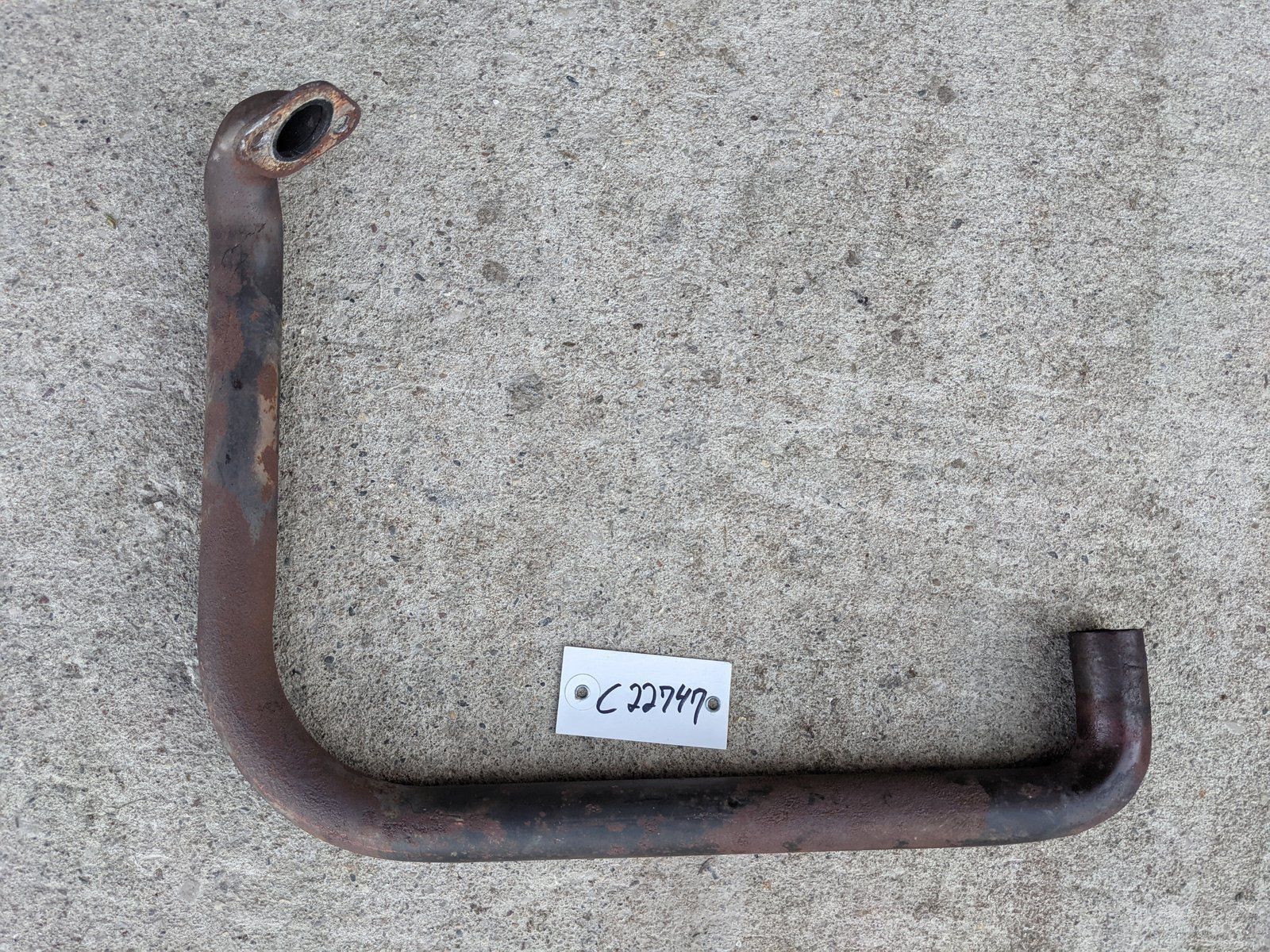 C22747 USED PIPE - EXHAUST KOHLER - Ingersoll/Case Tractor Part