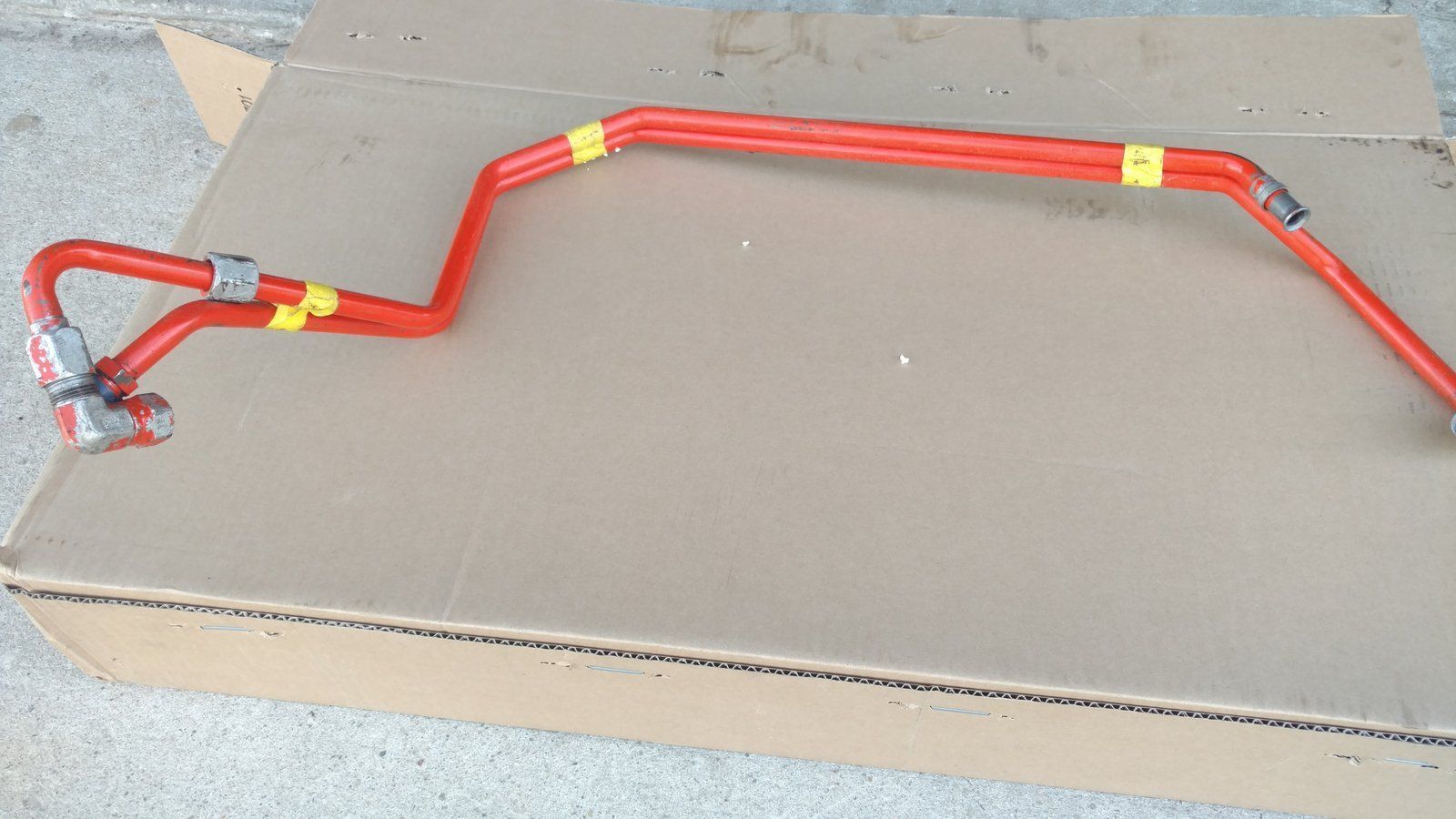 C23888 & C23962 USED SHORT FRAME PTO STEEL LINES - Ingersoll/Case Tractor Part