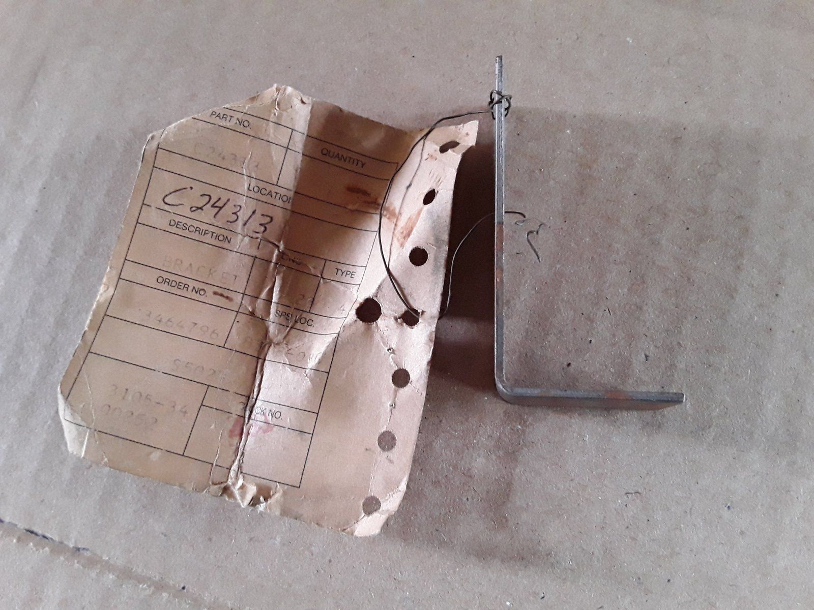 C24313 BRACKET-PTO SAFETY SW - Ingersoll/Case Tractor Part