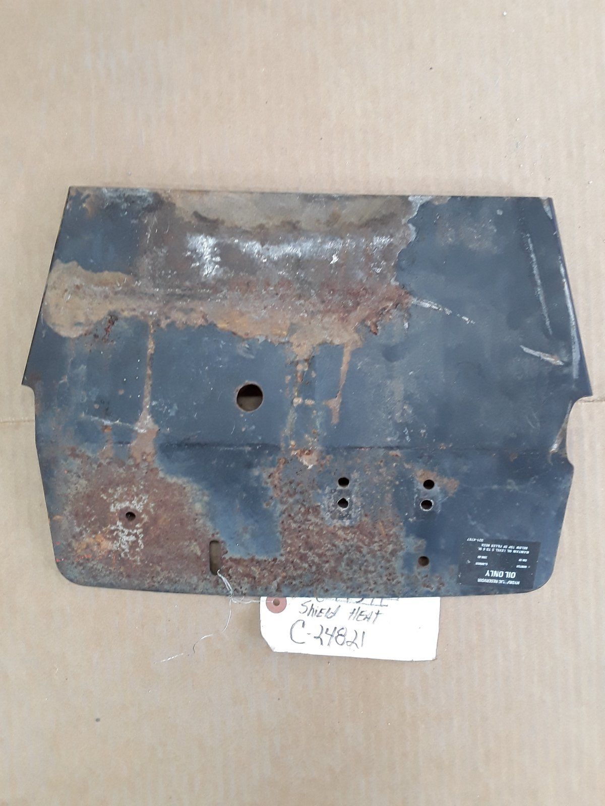 C24821 USED SHIELD - REAR HEAT 446 C48650 - Ingersoll/Case Tractor Part
