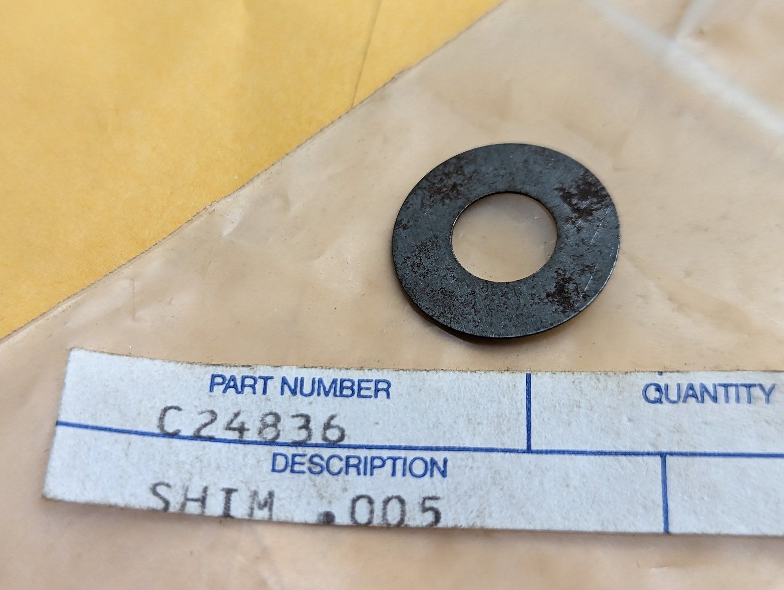 C24836 SHIM .005 - Ingersoll/Case Tractor Part