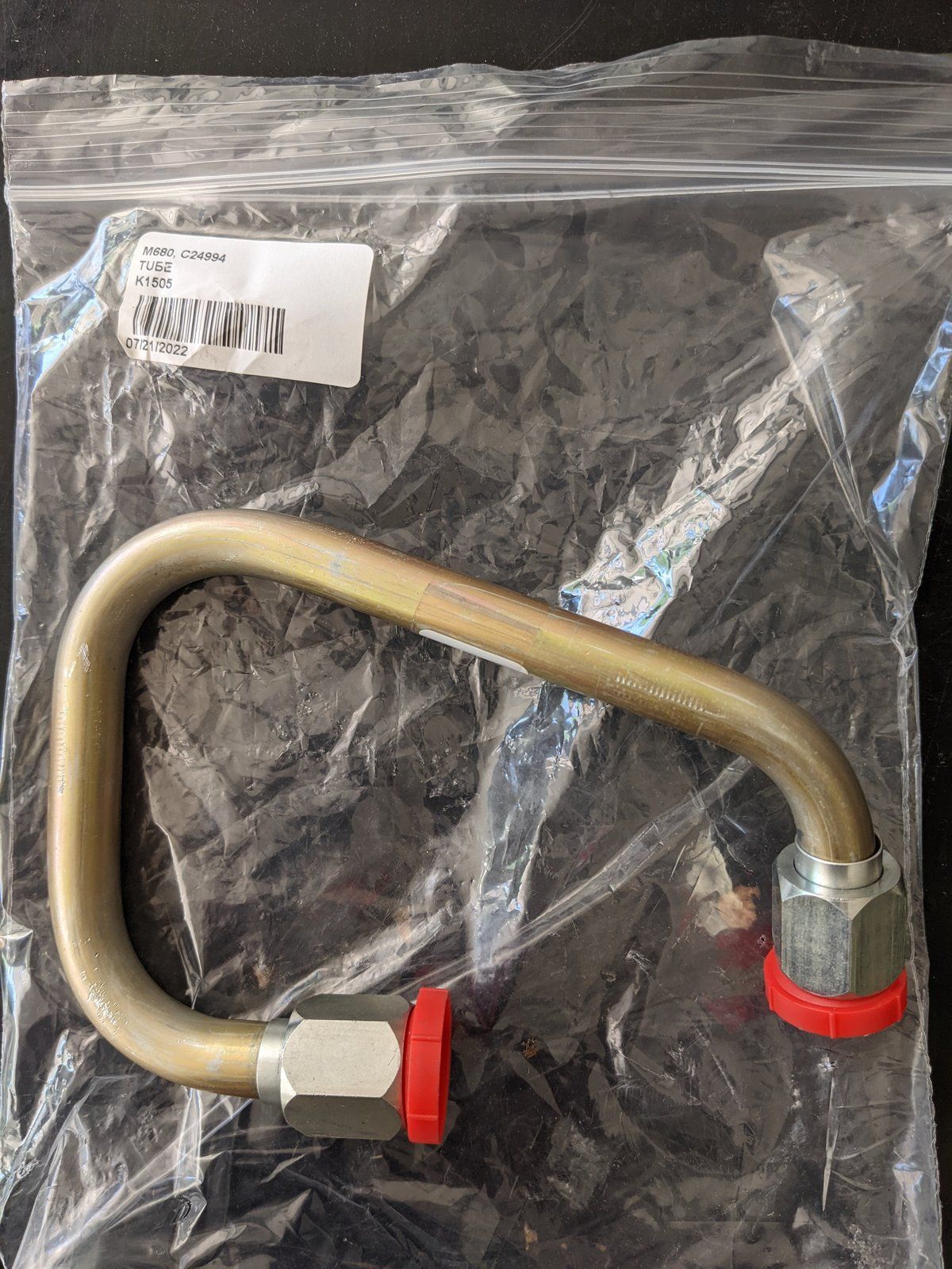C24994 TUBE - HOLDING VALVE TO TRAVEL - Ingersoll/Case Tractor Part