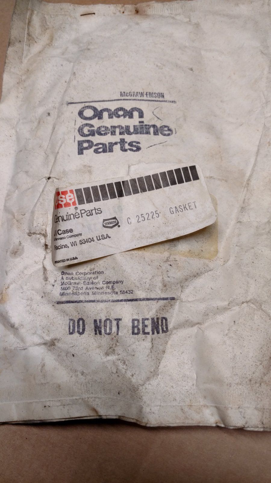 C25225 ONAN 168-0140` KIT-VALVE **DID SUB TO: C29982 - Ingersoll/Case Tractor Part