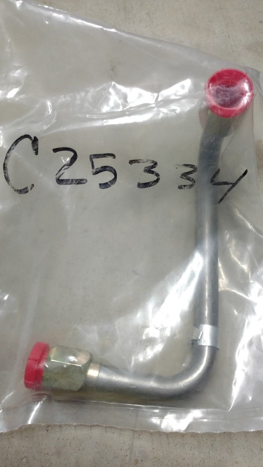 C25334 TUBE - VALVE TO MOTOR UPPER - Ingersoll/Case Tractor Part