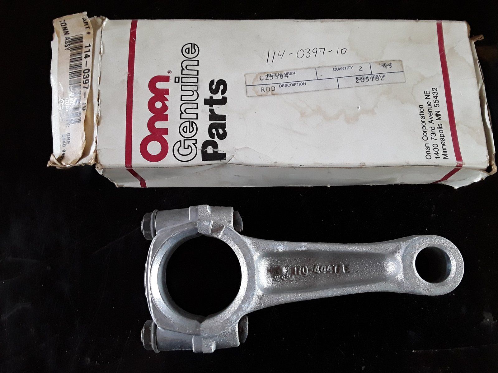 C25384 ONAN 114-0397-10 ROD - Ingersoll/Case Tractor Part
