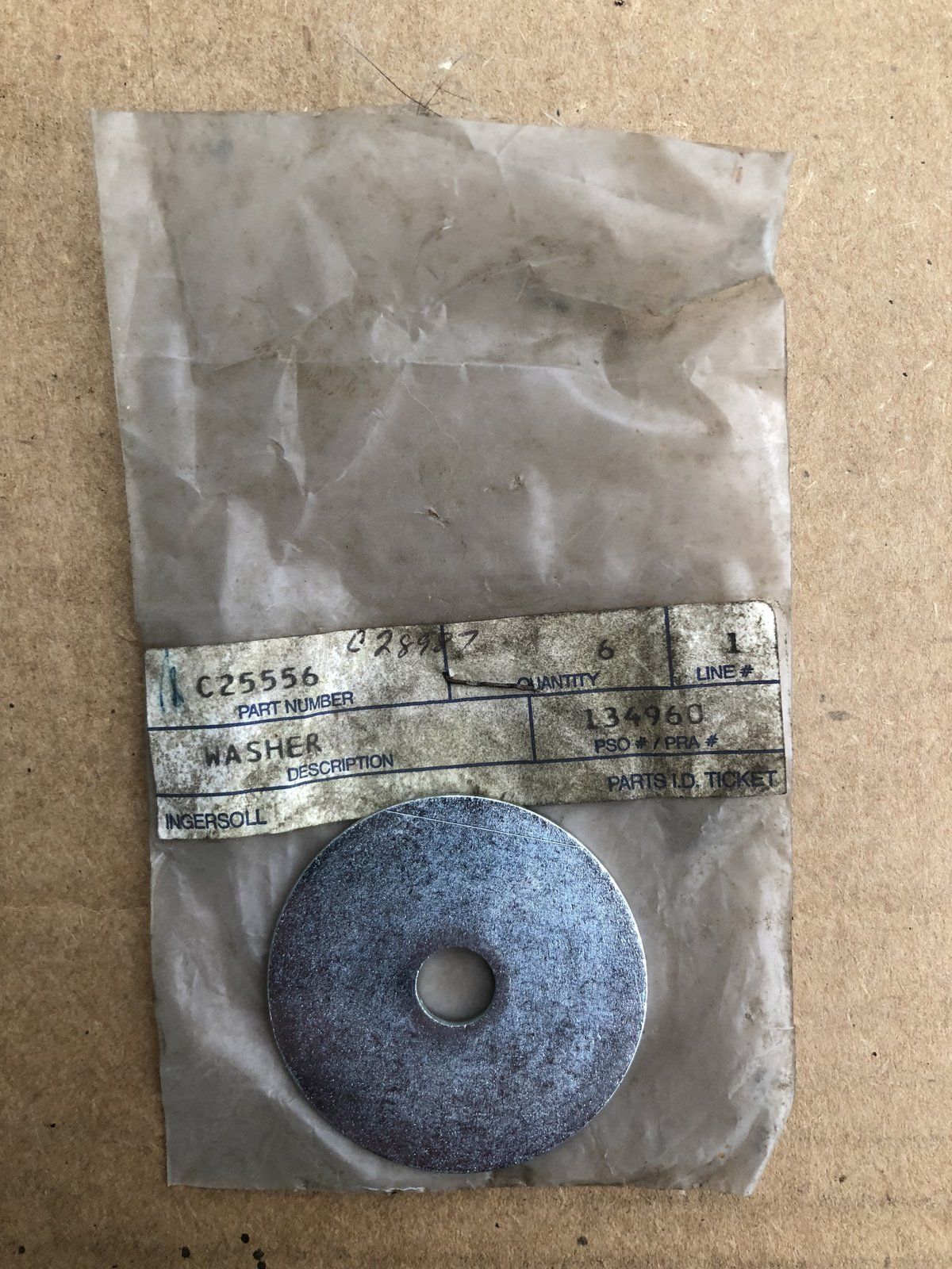 C25556 WASHER .38x2.0x.105 C14246 - Ingersoll/Case Tractor Part