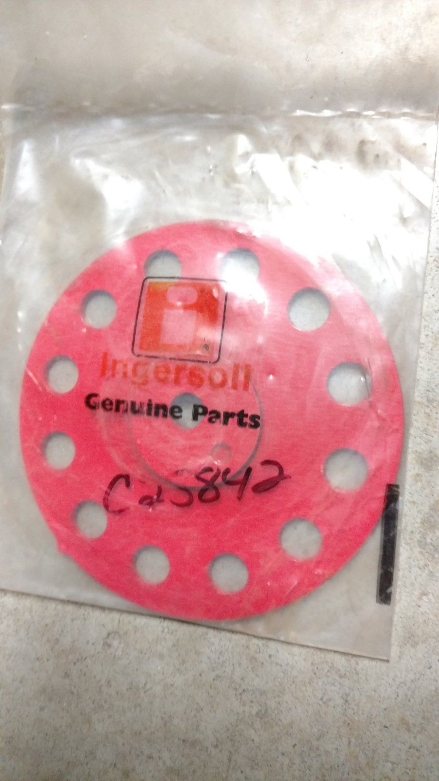 C25842 PLATE - SNOWBLOWER AUGER ADJUSTMENT - Ingersoll/Case Tractor Part