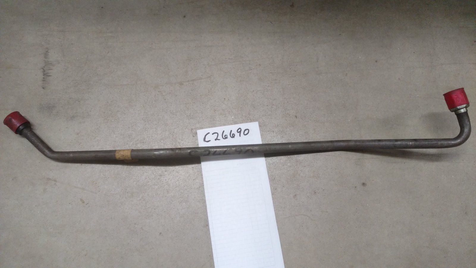 C26690 TUBE - HYD TCV TO SPLITTER VALVE - Ingersoll/Case Tractor Part