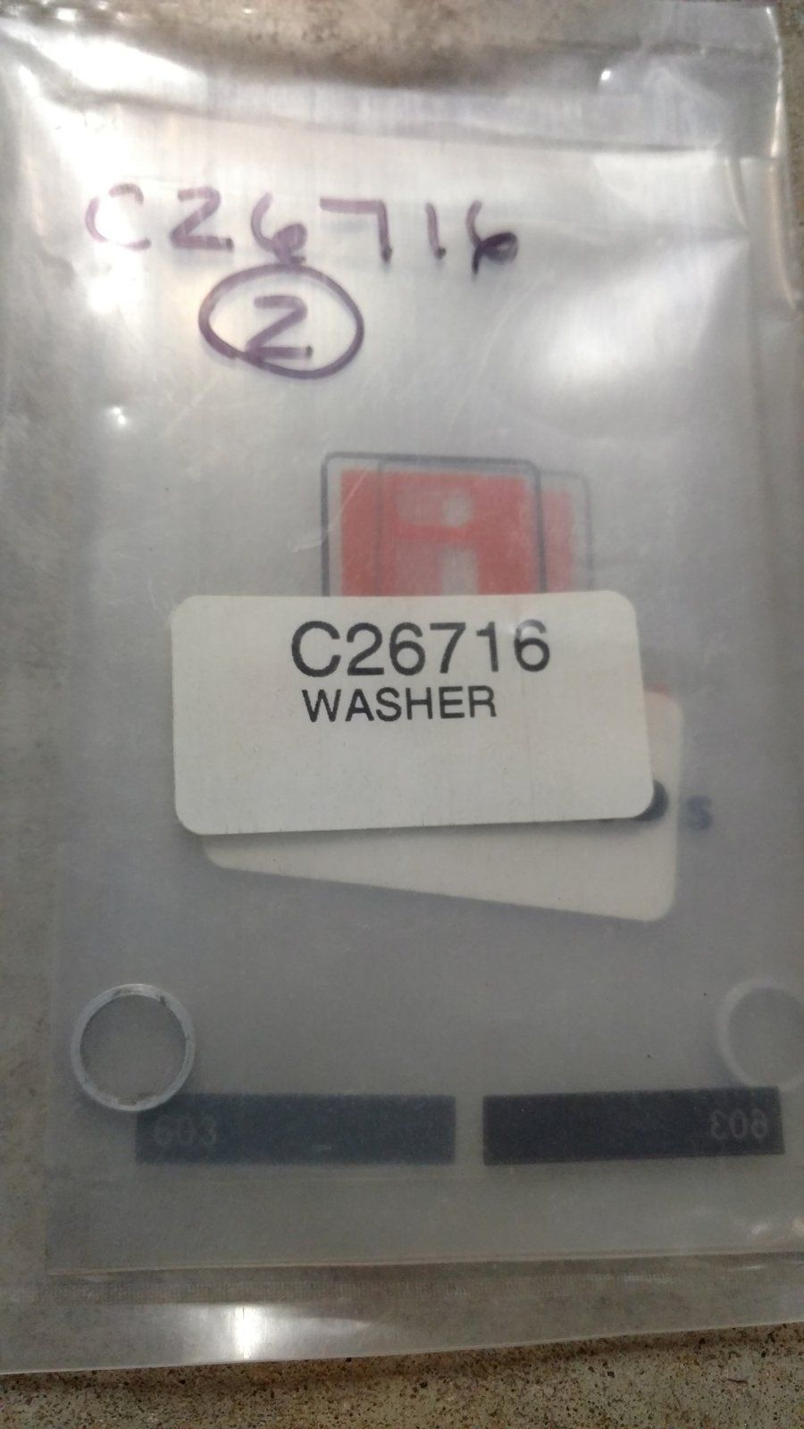 C26716 SEAL - VALVE - ALUM. - Ingersoll/Case Tractor Part