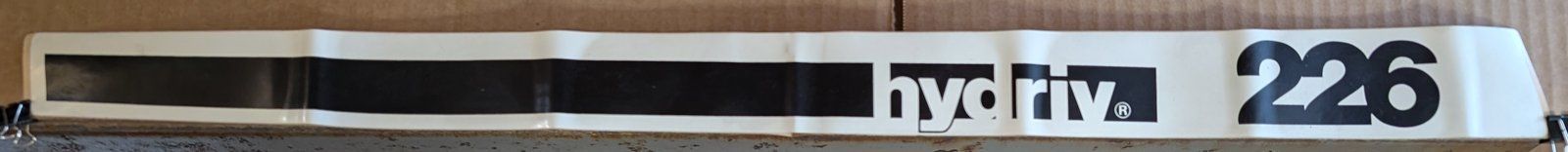 C27176 DECAL HYDRIV 226 HOOD - Ingersoll/Case Tractor Part