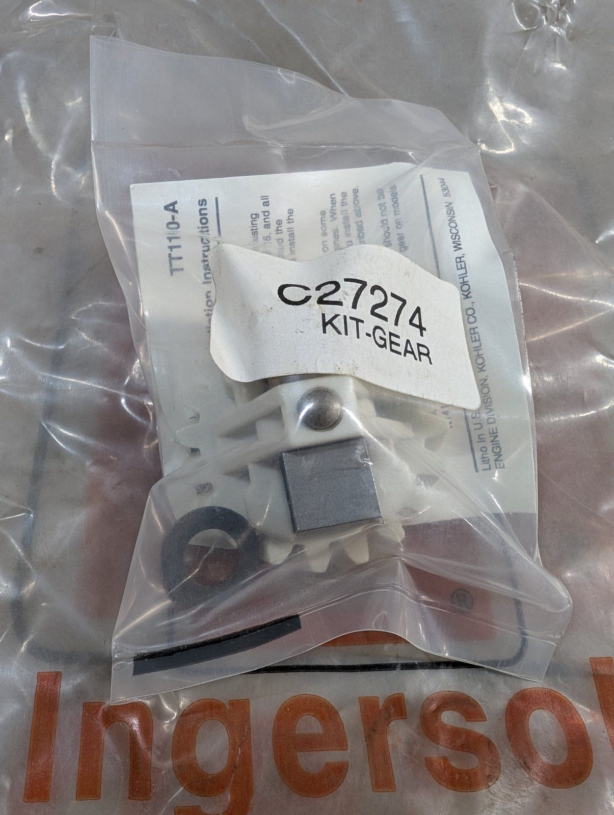 C27274 GOVERNOR GEAR ASSY KOHLER 235743S A-235743 - Ingersoll/Case Tractor Part