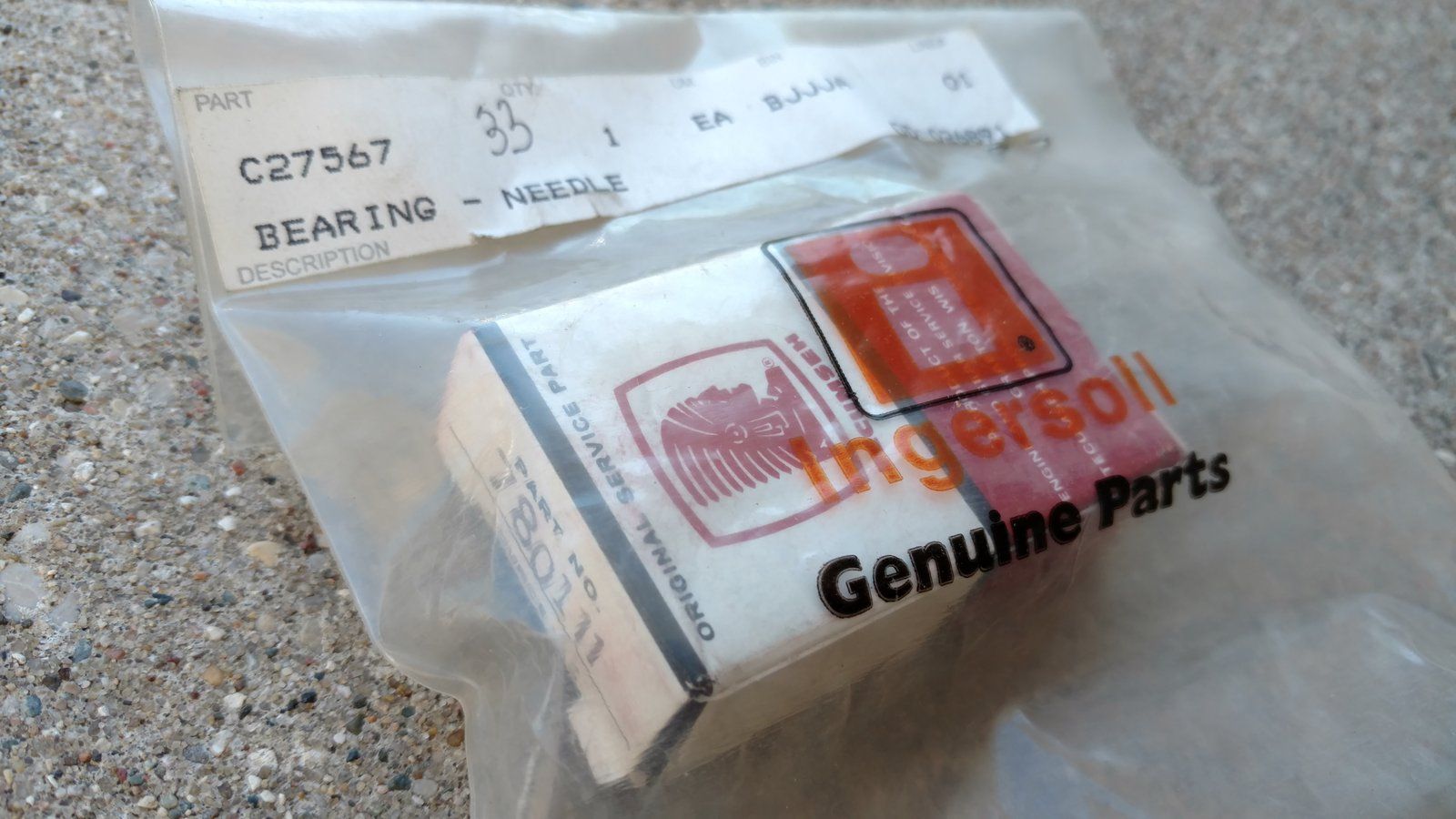 C27567 BEARING - NEEDLE TECUMSEH 780111 - Ingersoll/Case Tractor Part