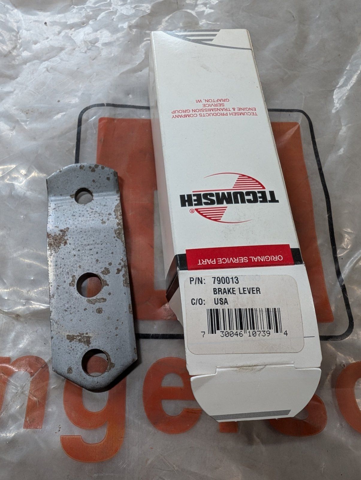 C27580 LEVER - BRAKE (108) TECUMSEH 790013 - Ingersoll/Case Tractor Part