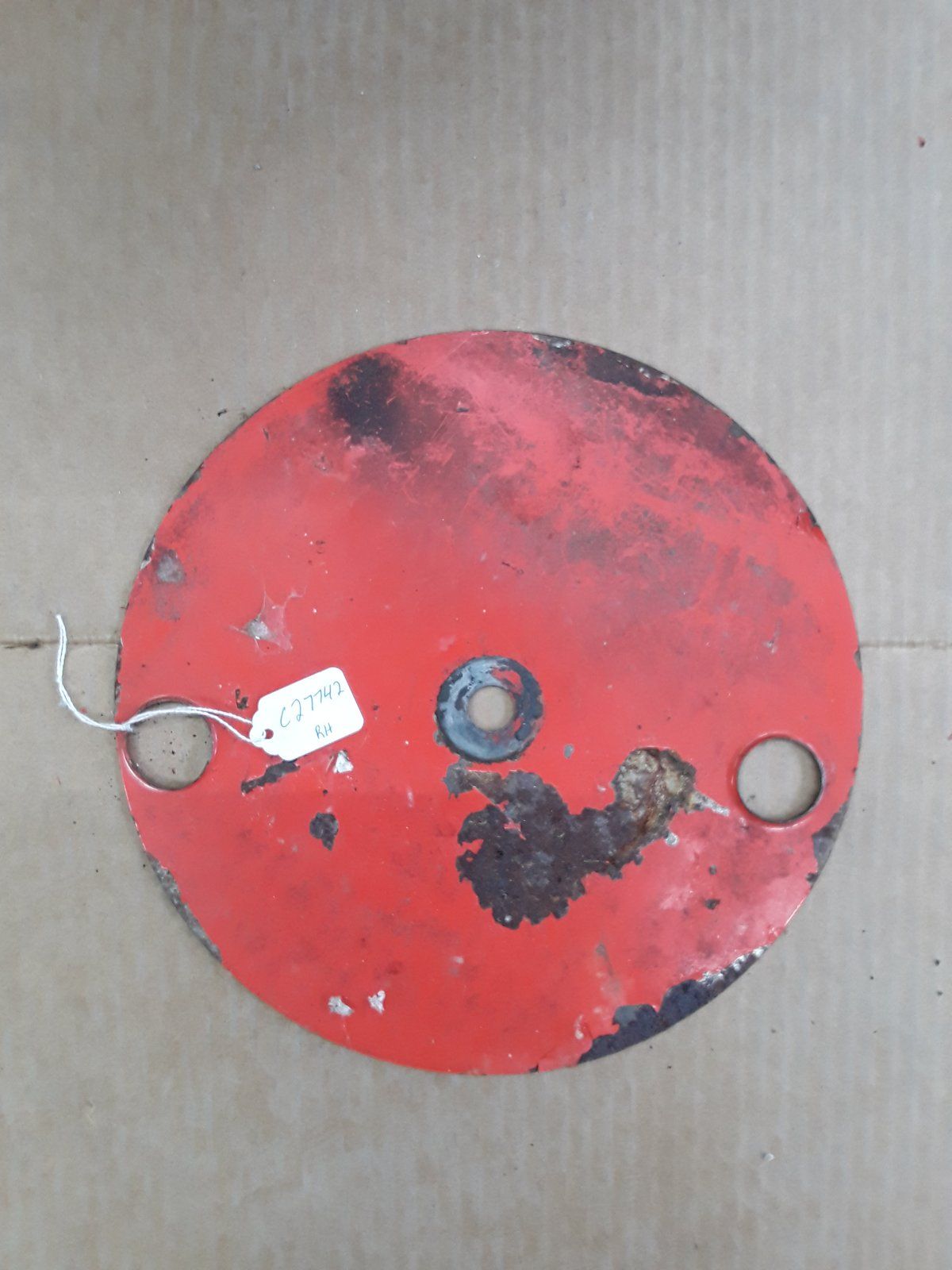 C27742 USED SHIELD - SWEEPER (RH WHEEL) C49332 - Ingersoll/Case Tractor Part