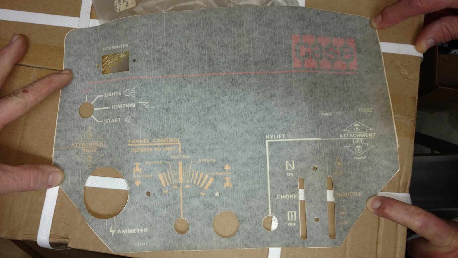 C27944 DECAL - INSTRUMENT 226/446 - Ingersoll/Case Tractor Part