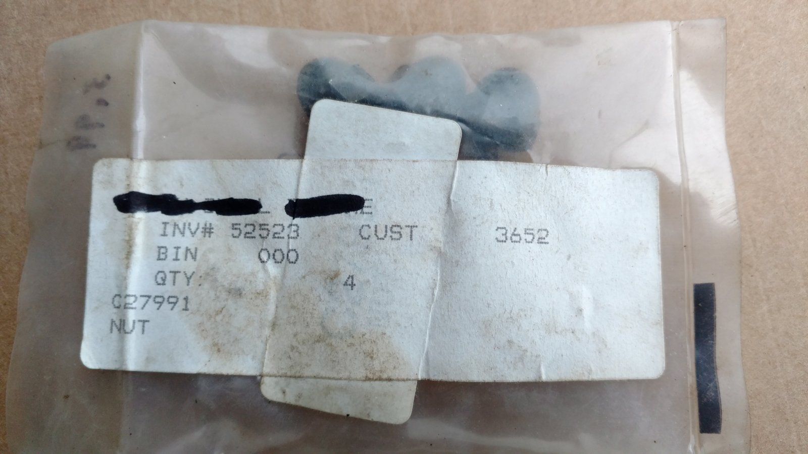 C27991 NUT 5/16-24 ACORN BLK TEFLON - Ingersoll/Case Tractor Part