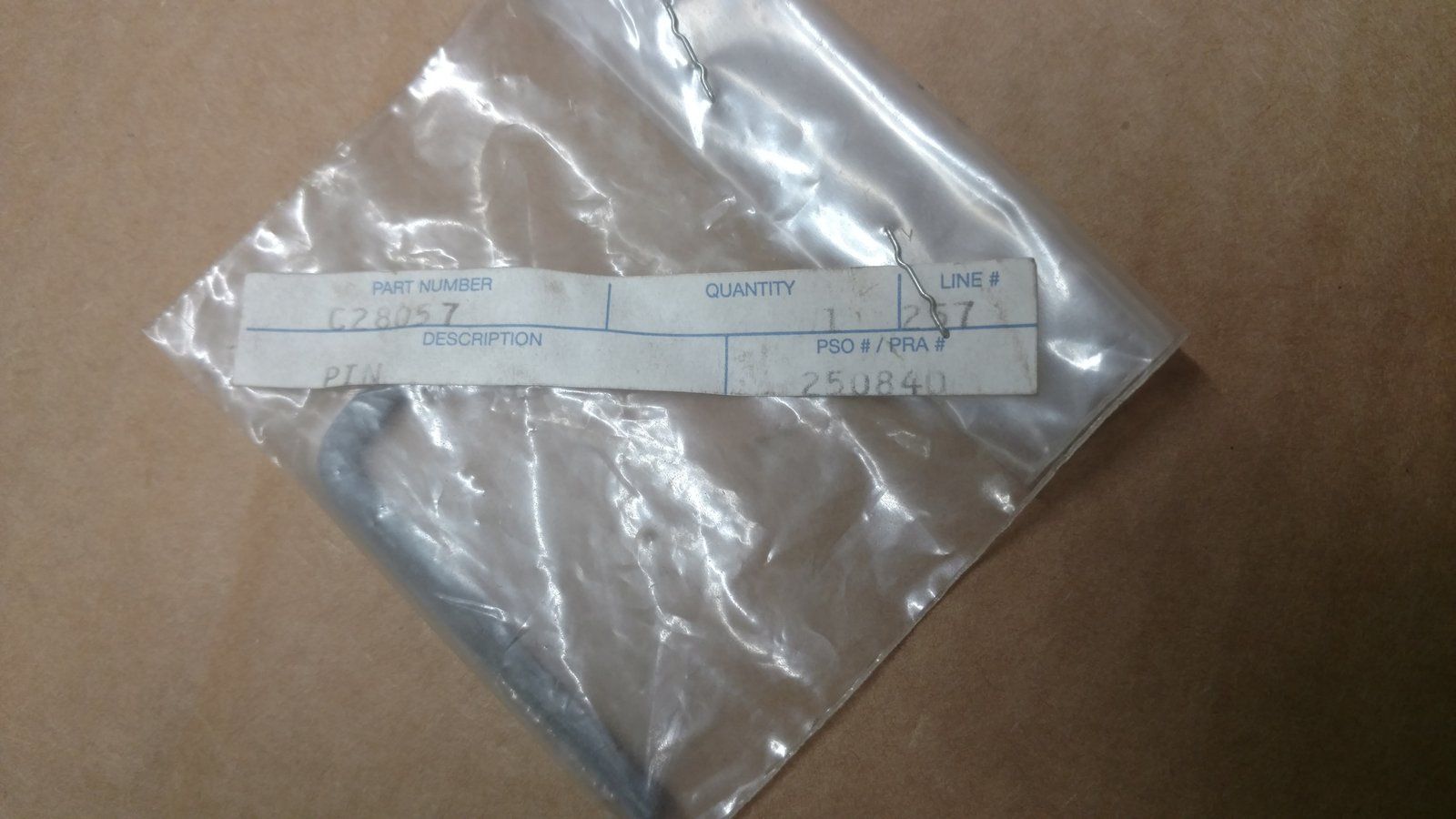 C28057 PIN - RETAINING - Ingersoll/Case Tractor Part
