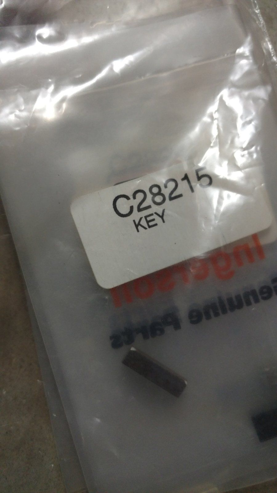 C28215 ( replaces G9021118 ) KEY SQ 3/16 X 5/8 IMPELLER - Ingersoll/Case Tractor Part