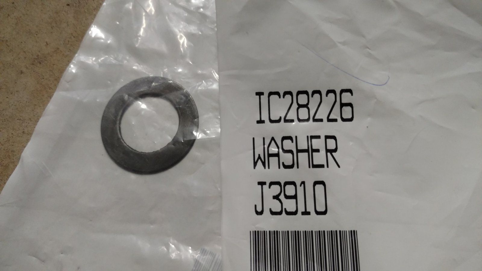 C28226 WASHER .766x1.234x (F/Wheel) - Ingersoll/Case Tractor Part
