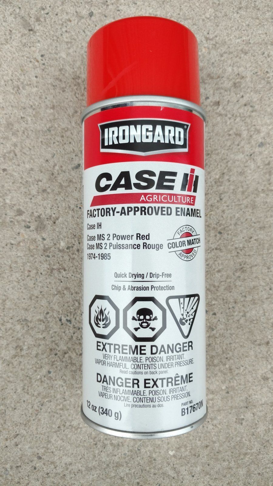 C28484 PAINT - POWER RED - 12 OZ - Ingersoll/Case Tractor Part
