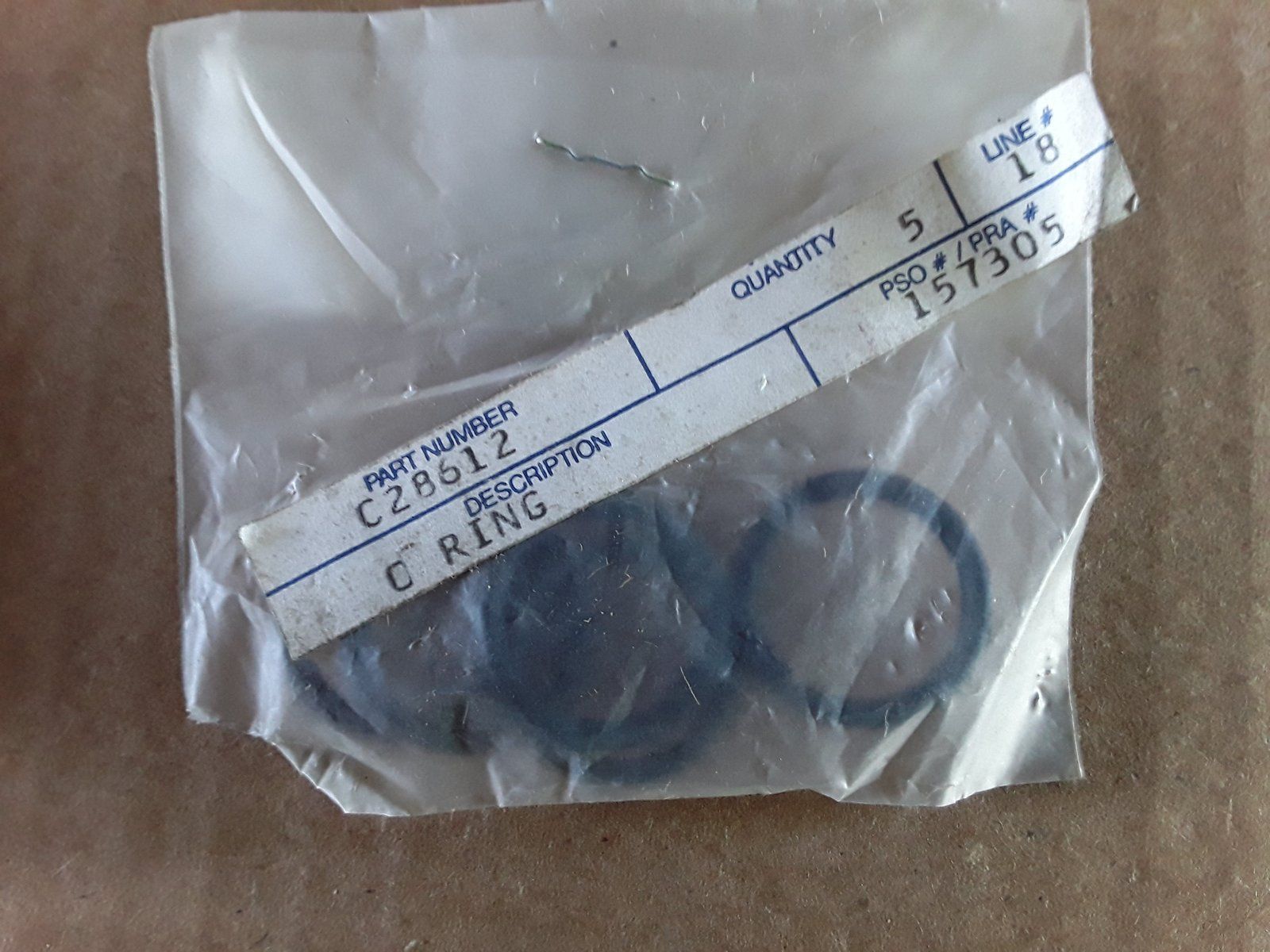 C28612 O-RING (JI CASE D31410) - Ingersoll/Case Tractor Part