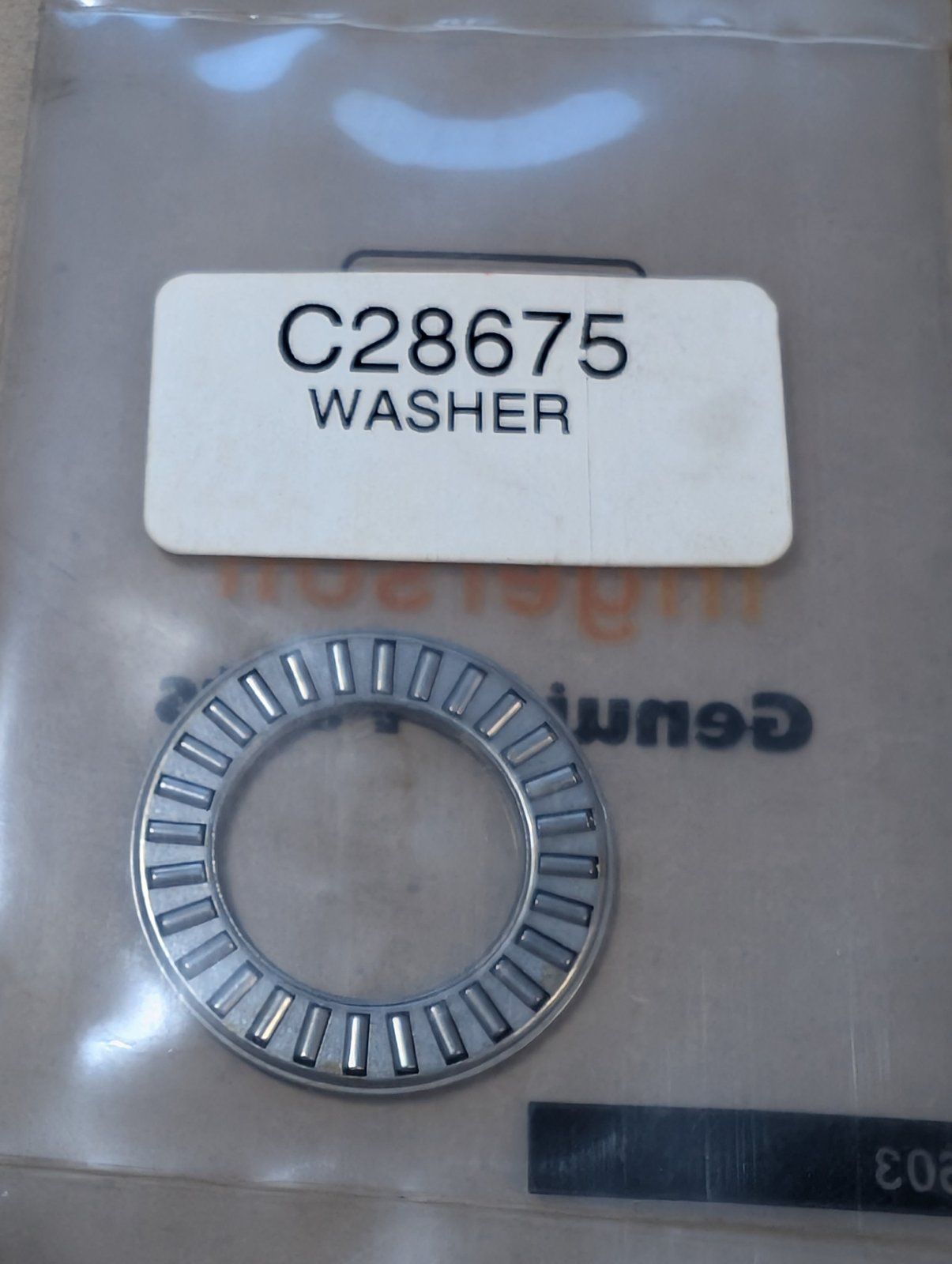 C28675 WASHER THRUST BEARING TECUMSEH 780039 - Ingersoll/Case Tractor Part