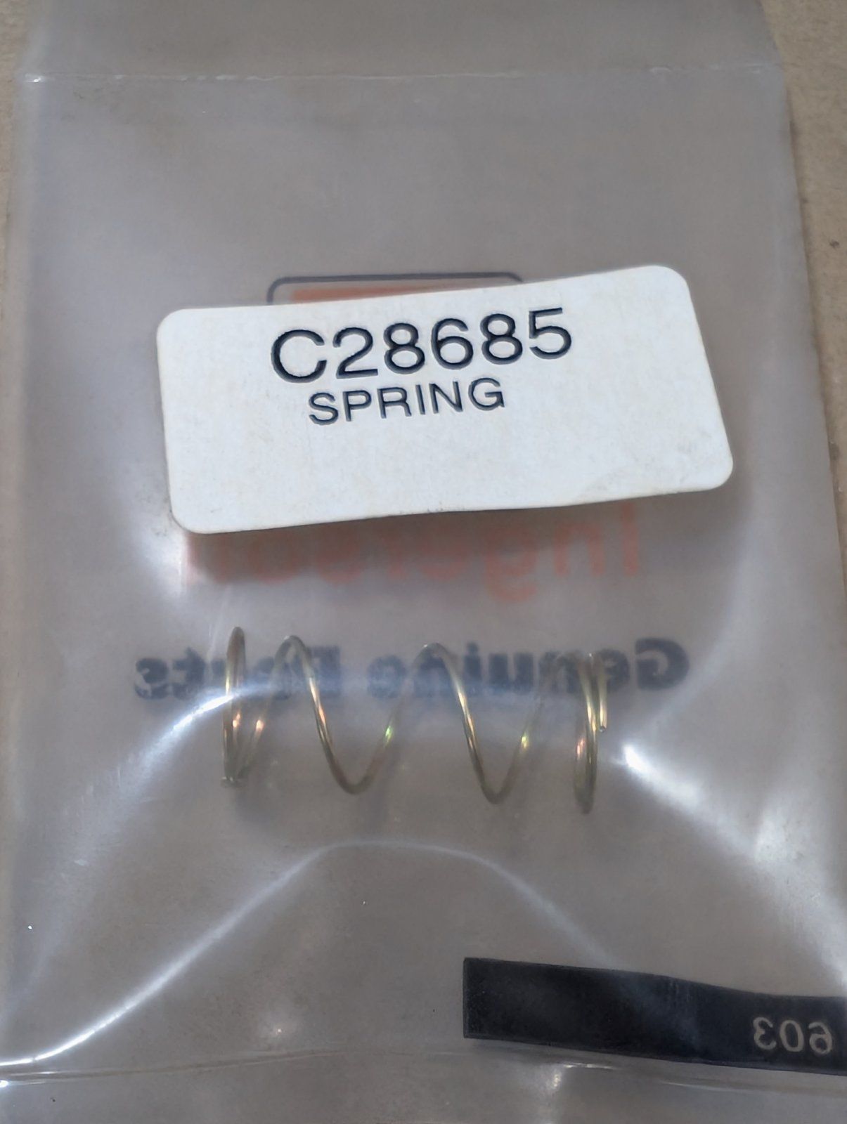 C28685 SPRING ANTI DRIFT KOHLER 4508903 - Ingersoll/Case Tractor Part