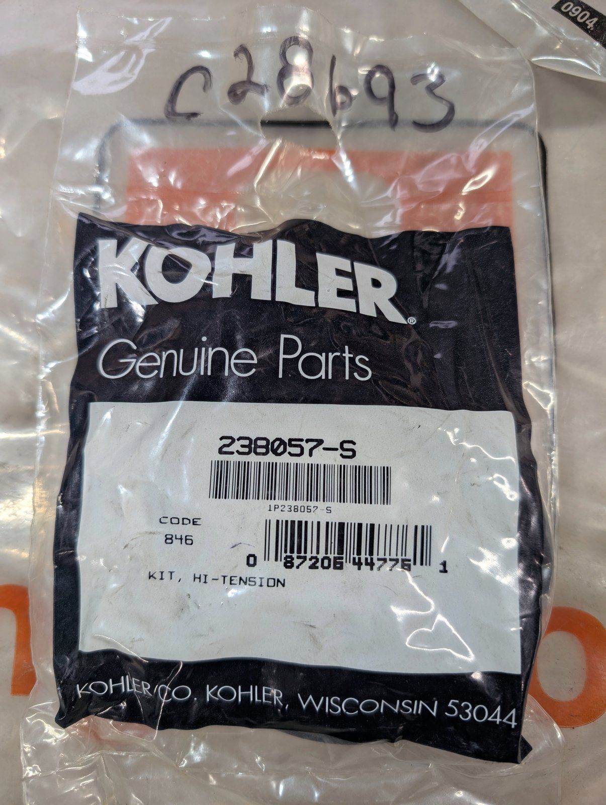 C28693 KOHLER SPARK PLUG CABLE 238057-S - Ingersoll/Case Tractor Part