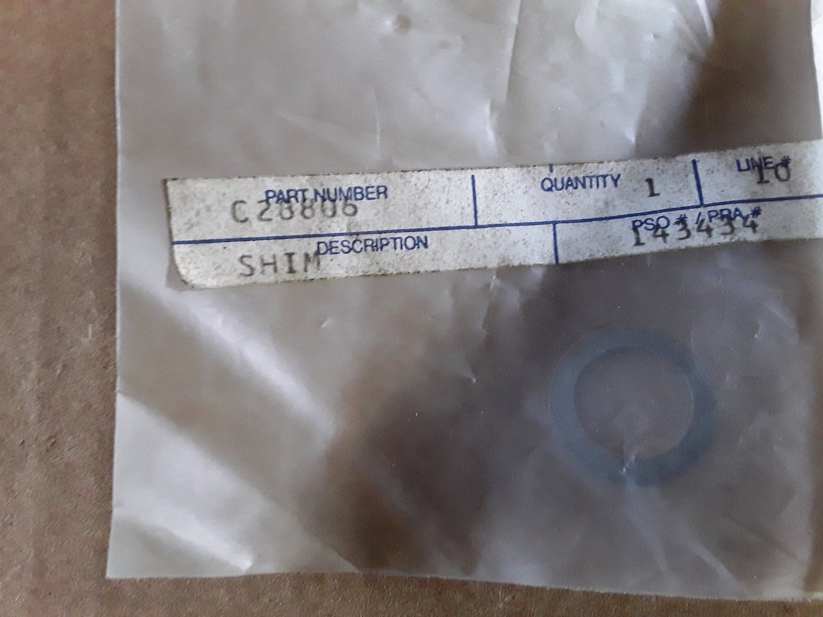 C28806 SHIM C35146 A15043 - Ingersoll/Case Tractor Part