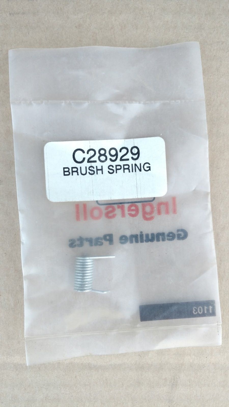 C28929 BRUSH - SPRING - Ingersoll/Case Tractor Part