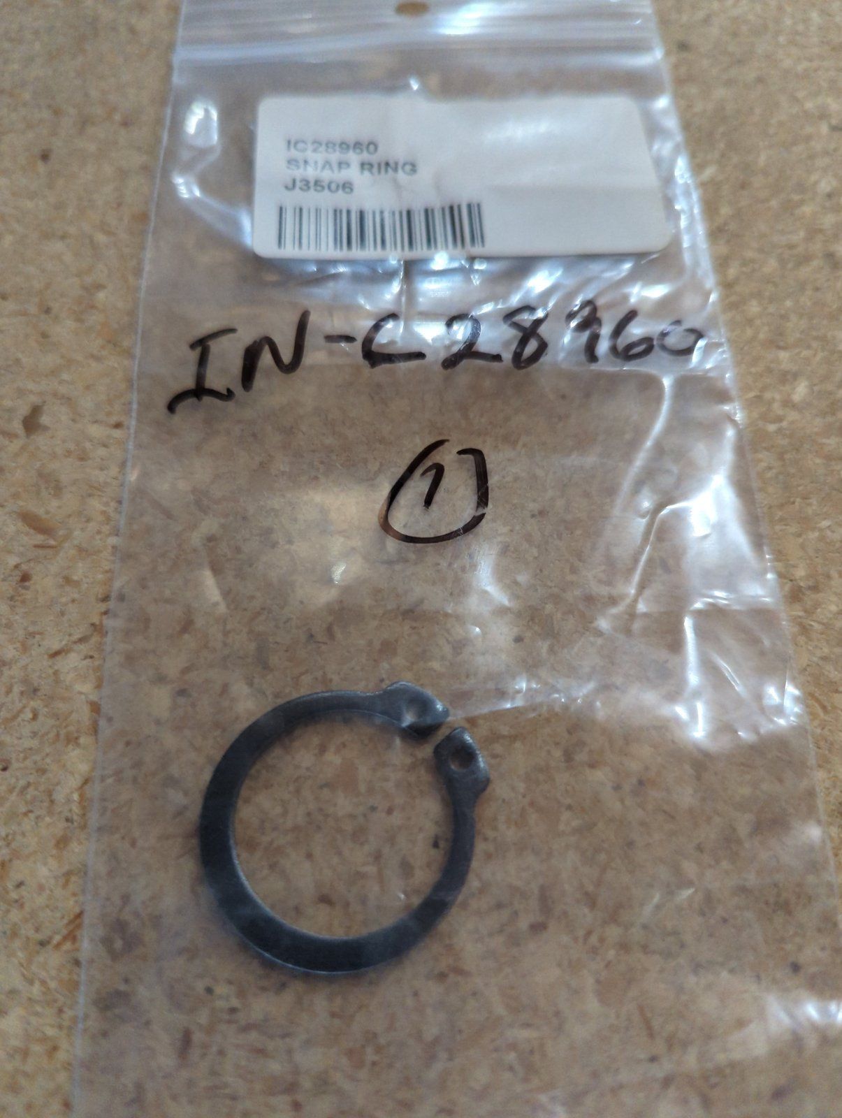 C28960 RING - SNAP A34428 - Ingersoll/Case Tractor Part
