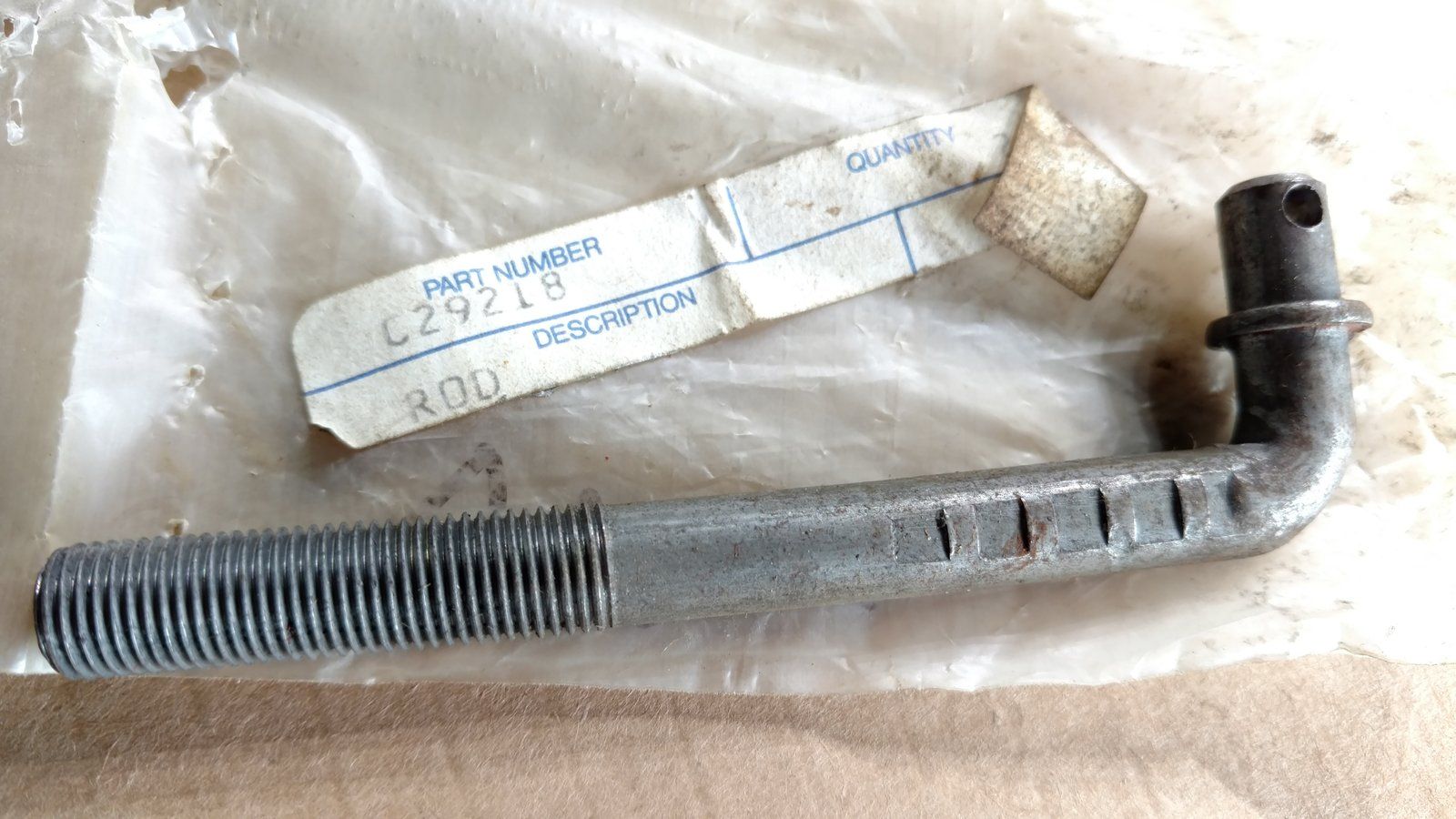 C29218 ROD - "J" LINK - Ingersoll/Case Tractor Part