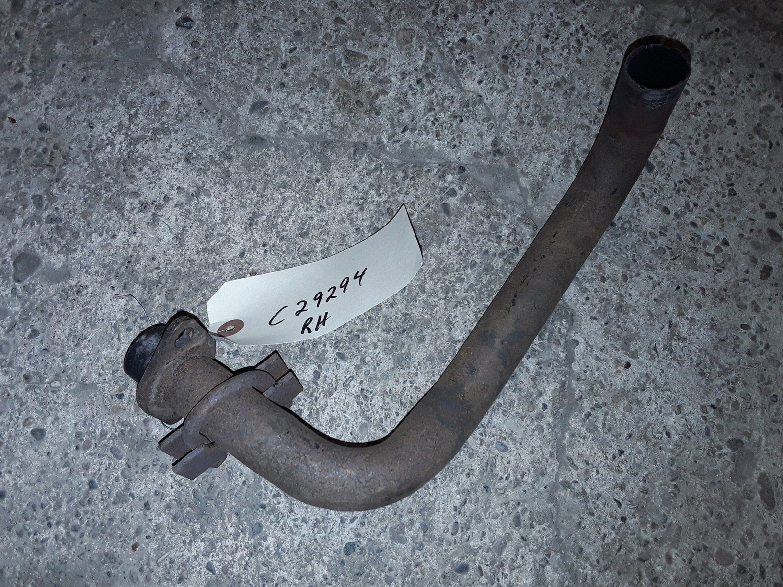 C29294 USED ONAN EXHAUST PIPE RH - Ingersoll/Case Tractor Part