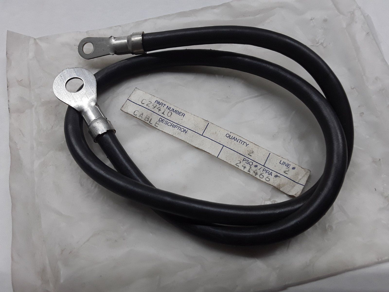 C29410 CABLE BLACK - Ingersoll/Case Tractor Part