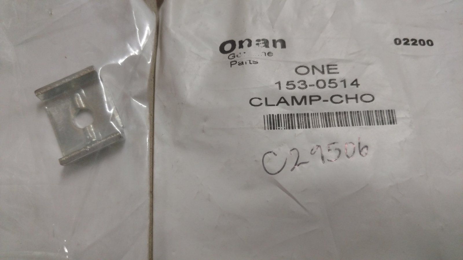 C29506 CABLE CLAMP ONAN 153-0514 - Ingersoll/Case Tractor Part