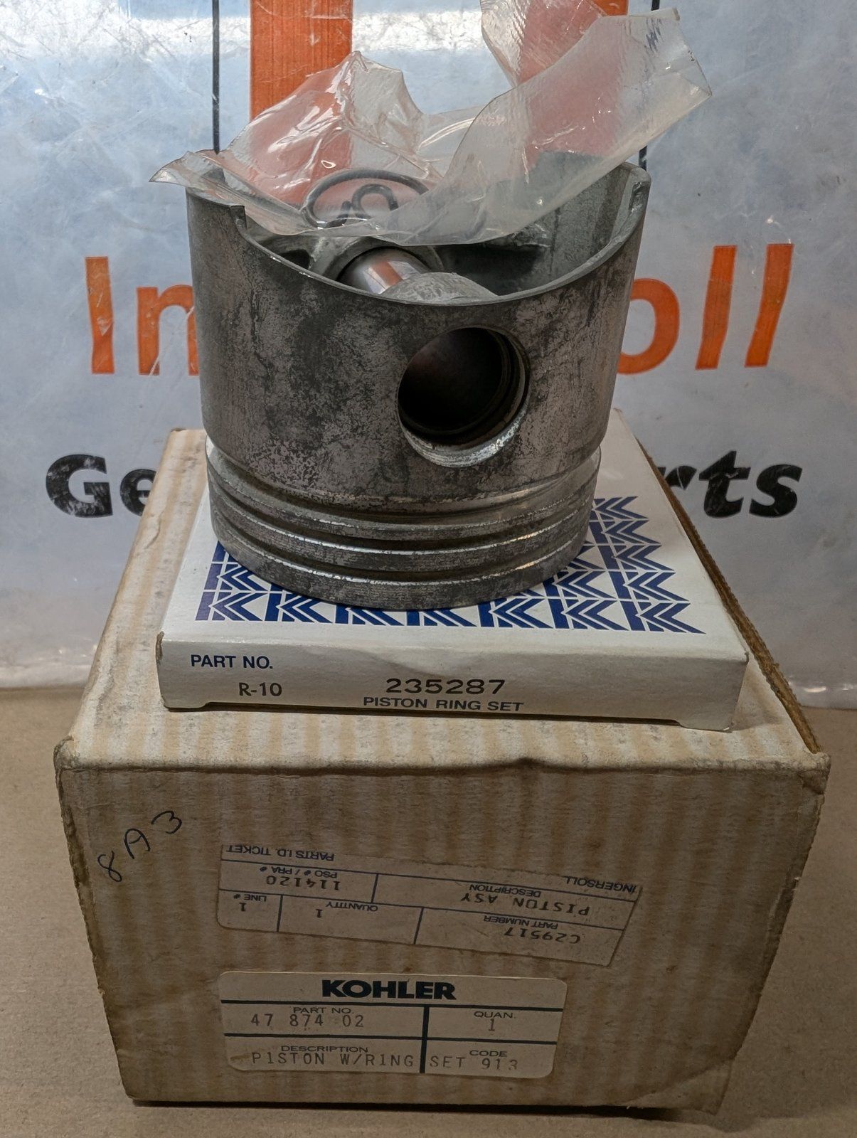 C29517 KOHLER 4787402 PISTON & RING SET .003 - Ingersoll/Case Tractor Part