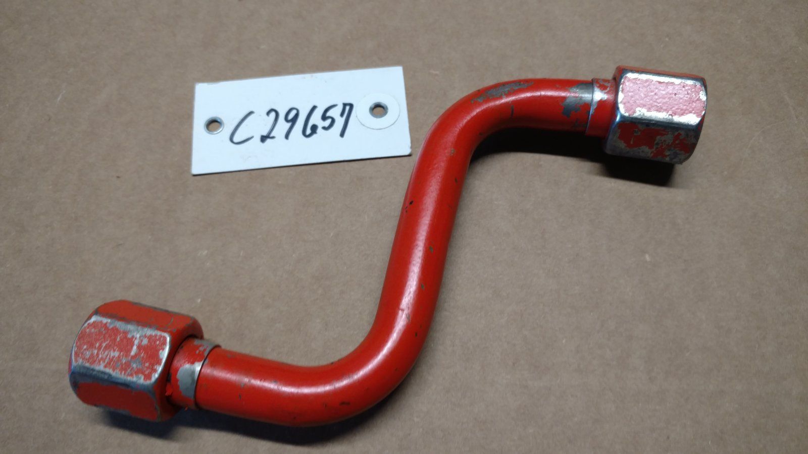 C29657 TUBE - VALVE TO MOTOR UPPER - USED - Ingersoll/Case Tractor Part