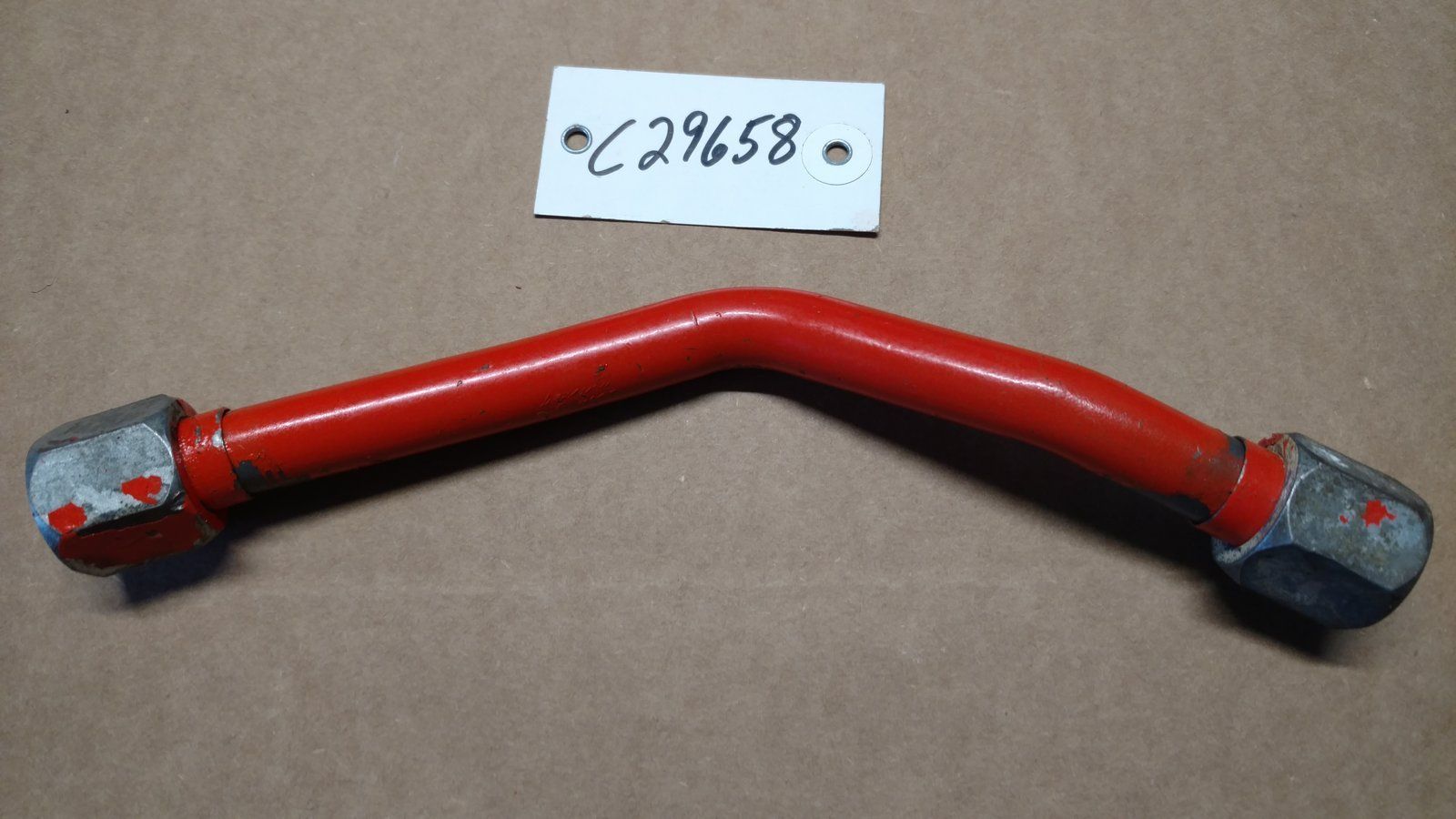 C29658 TUBE - VALVE TO MOTOR LOWER - USED - Ingersoll/Case Tractor Part