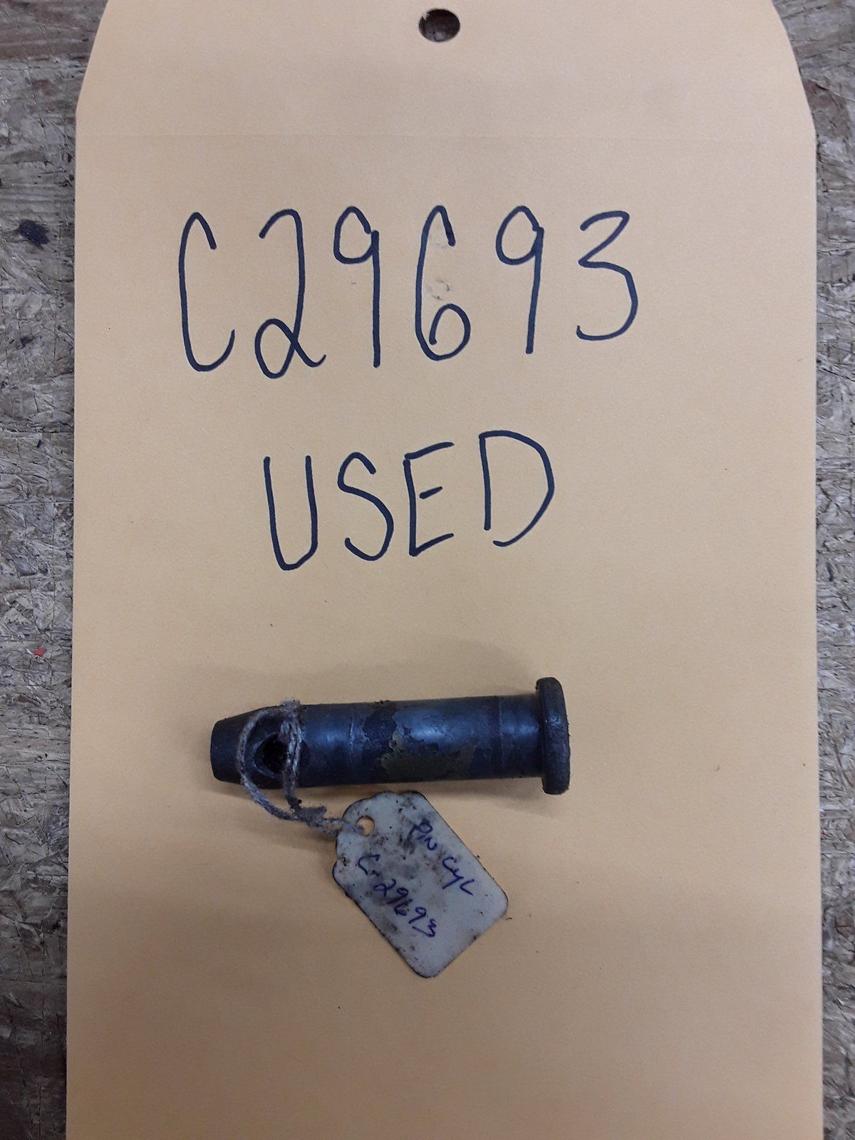 C29693 USED PIN - CLEVIS 1/2 X 1.75 ZP (A) - Ingersoll/Case Tractor Part