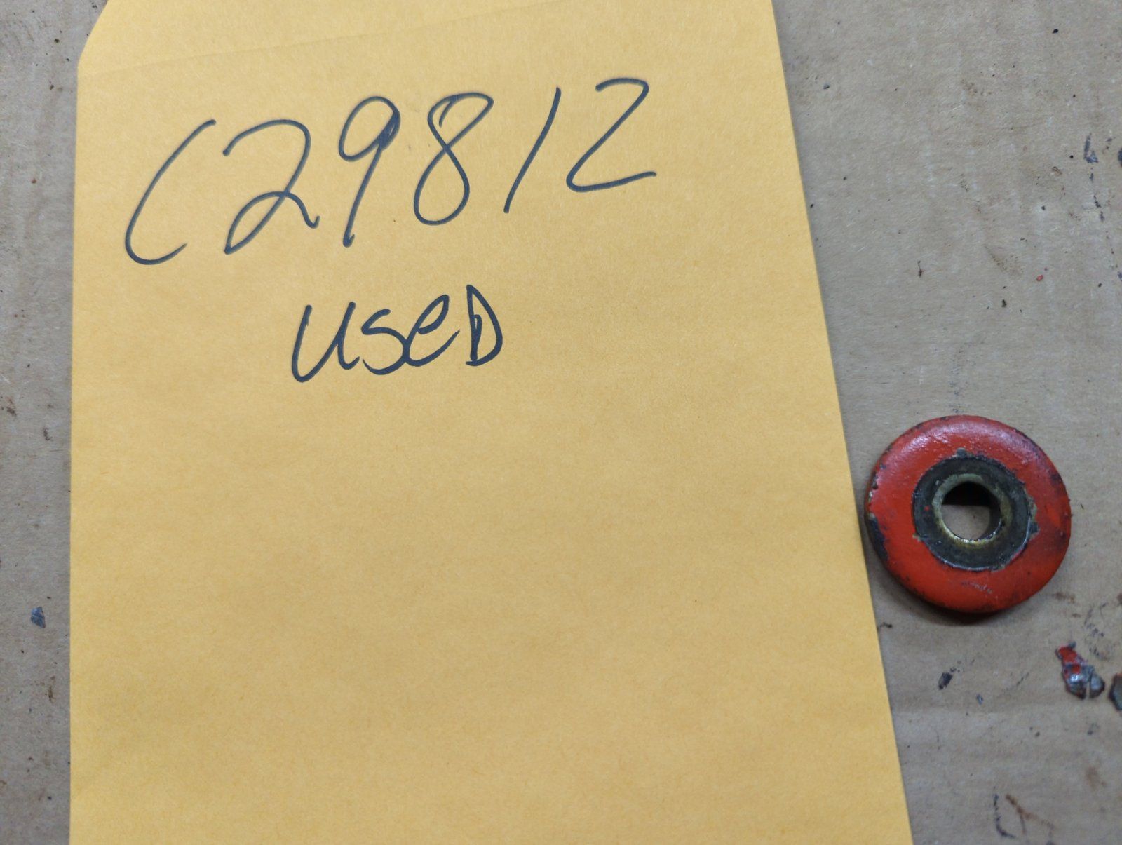 C29812 USED WASHER .391x1.4x.22/.25 ZP - Ingersoll/Case Tractor Part