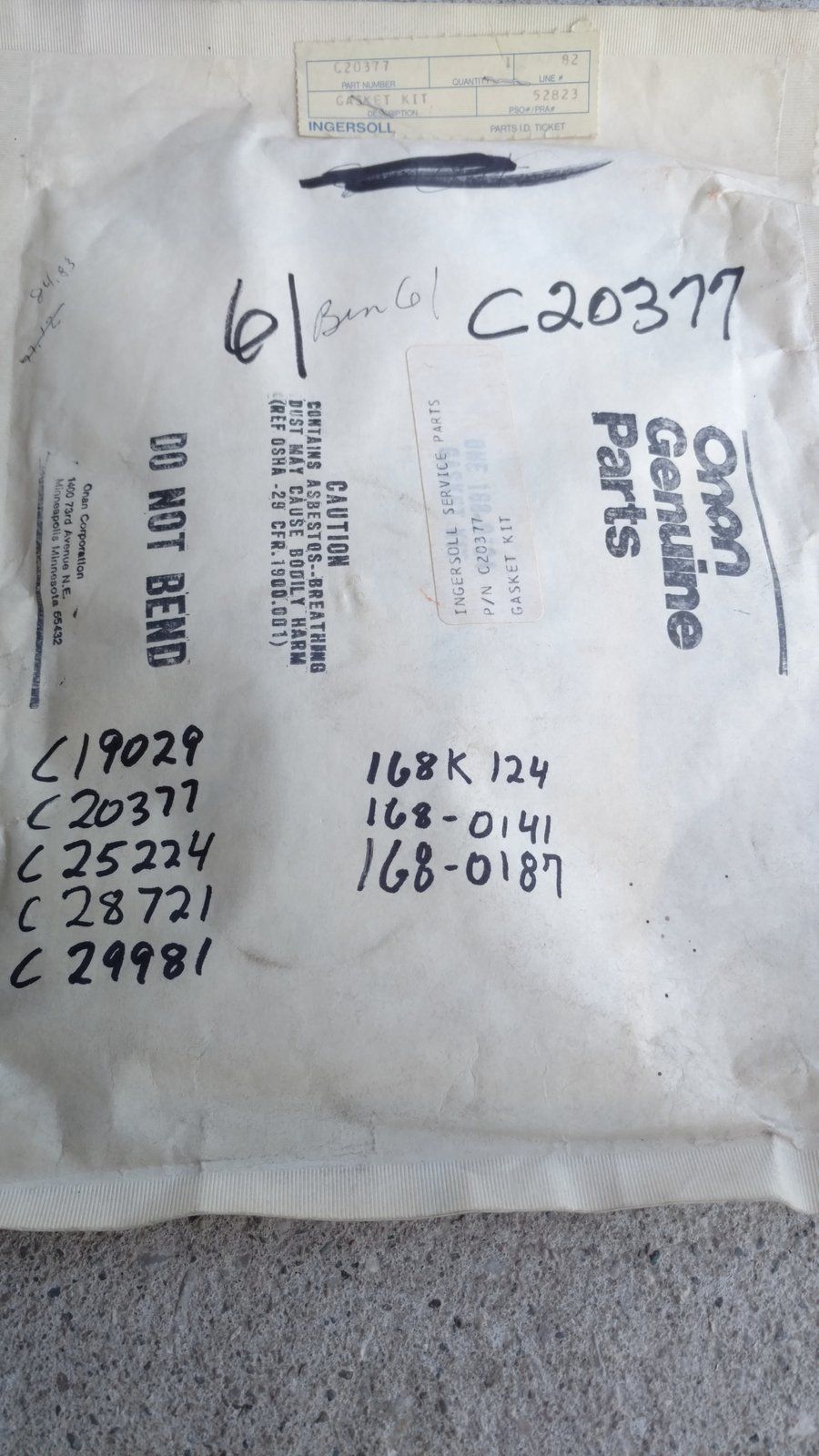 C29981 GASKET KIT - 446 - 4020PS - Ingersoll/Case Tractor Part