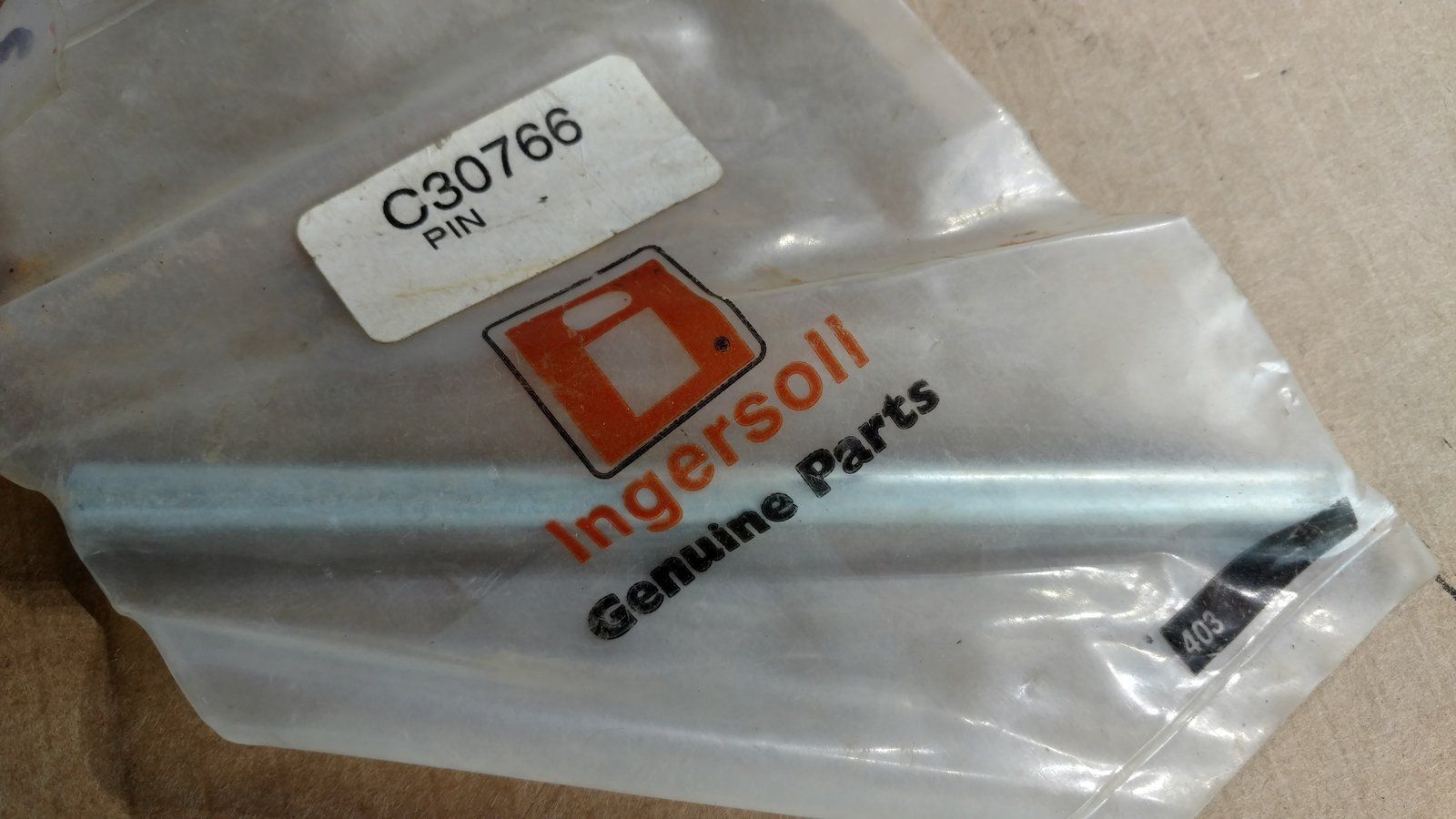 C30766 HINGE PIN FOR DISCHARGE CHUTE RM DECKS - Ingersoll/Case Tractor Part