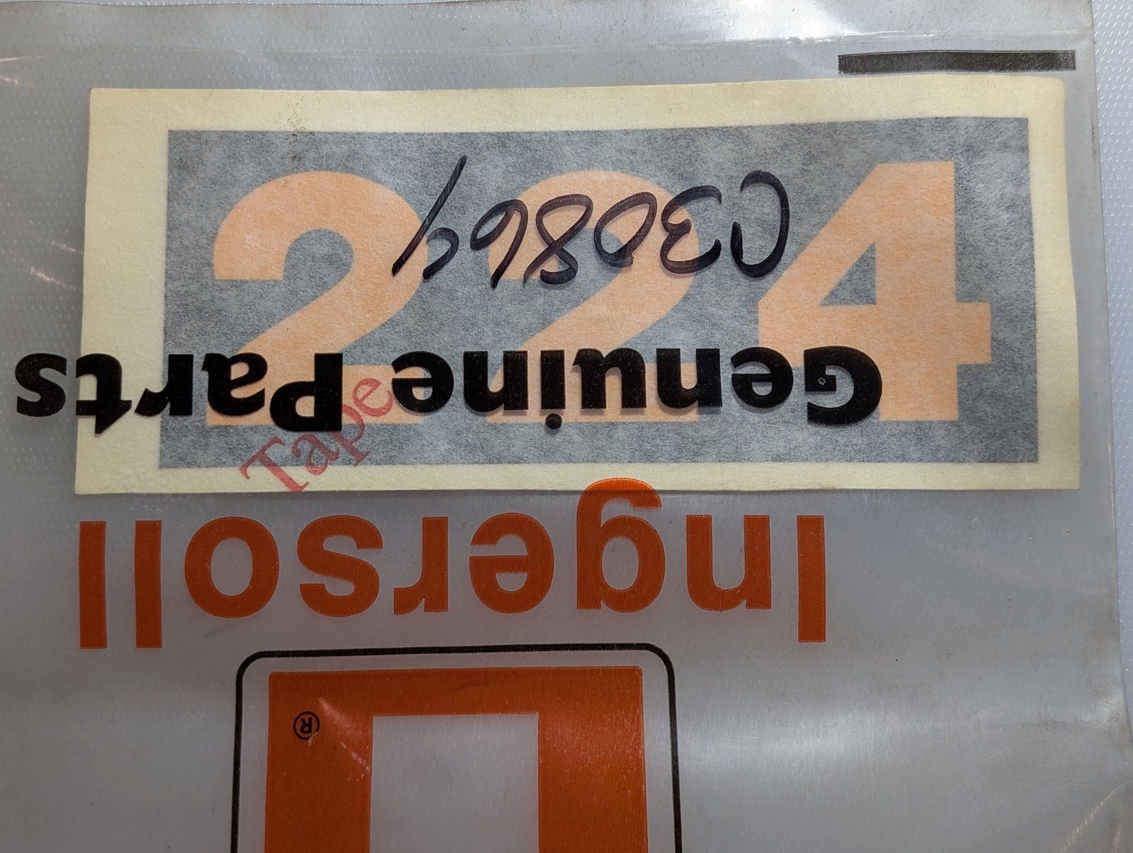 C30864 DECAL MODEL 224 - Ingersoll/Case Tractor Part