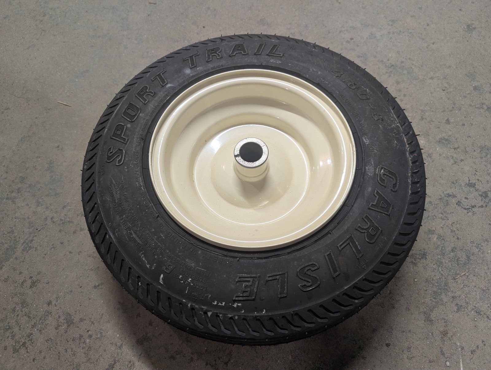 C30927 TIRE/RIM ASSY 4.80-8 DUMP CART C25220 C25222 C26176 C24963 C30928 C24964 - Ingersoll/Case Tractor Part