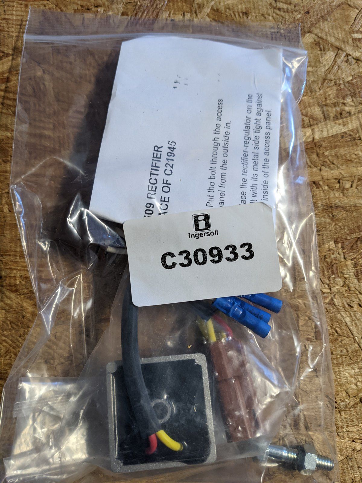 C30933 KIT - VOLTAGE REGULATOR C20592 - Ingersoll/Case Tractor Part