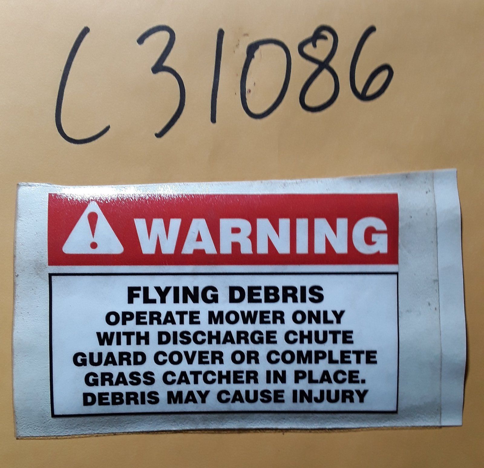 C31086 DECAL C46324 - Ingersoll/Case Tractor Part
